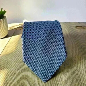 GIORGIO  ARMANI blue classic tie. 100% silk.